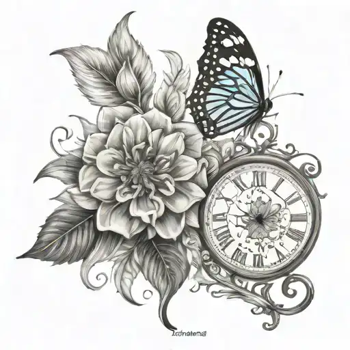 “There are only two days in the year that nothing can be done. One is called Yesterday and the other is called Tomorrow. tattoo design idea