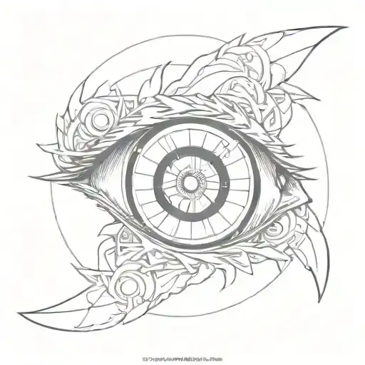 sharingan eye tattoo design idea