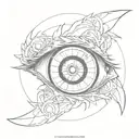 sharingan eye tattoo design idea