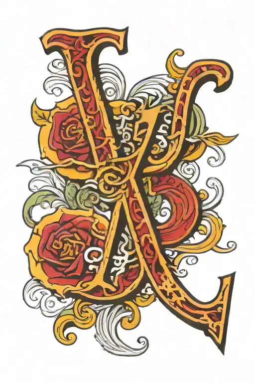 QGTM BOLD LETTERS tattoo design idea