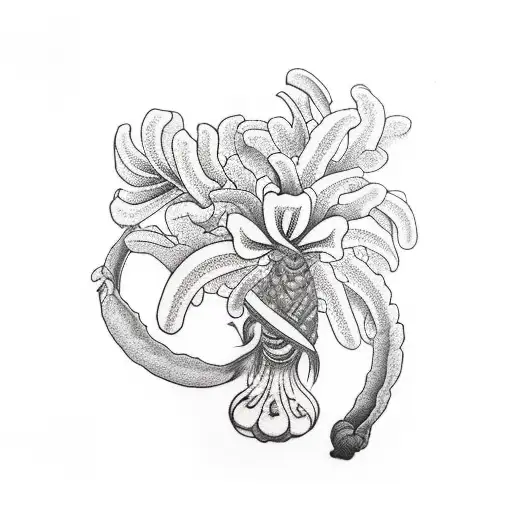 banana tree  tattoo design idea