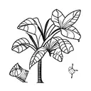 banana tree  tattoo design idea
