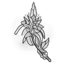 banana tree  tattoo design idea