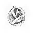 banana tree  tattoo design idea