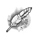 banana tree  tattoo design idea