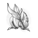 banana tree  tattoo design idea