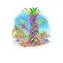 banana tree  tattoo design idea