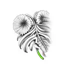 banana tree  tattoo design idea