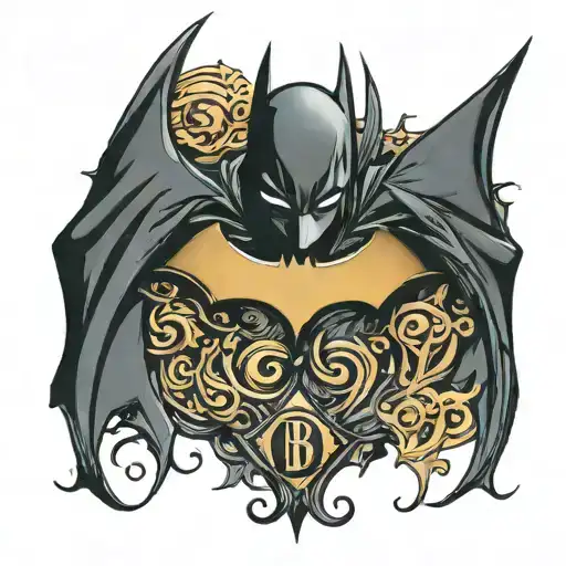 batman logo tattoo design idea