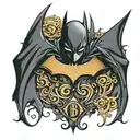 batman logo tattoo design idea