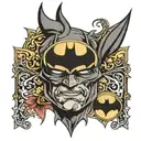 batman logo tattoo design idea