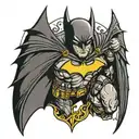batman logo tattoo design idea