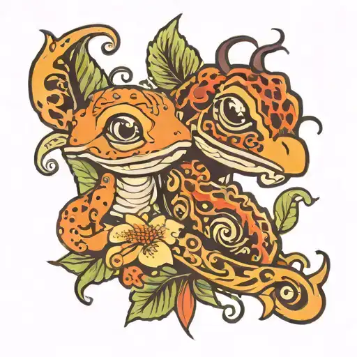 chango and coqui tattoo design idea