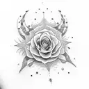 belladonna celestial  tattoo design idea