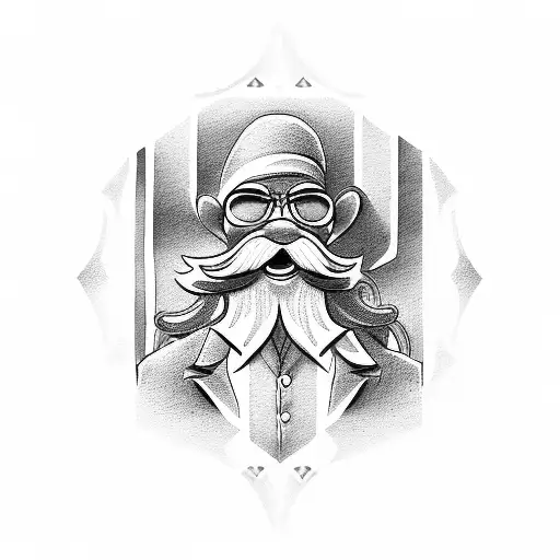 yosemite sam in greek tattoo design idea