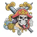 One piece whitebeard logo  tattoo design idea