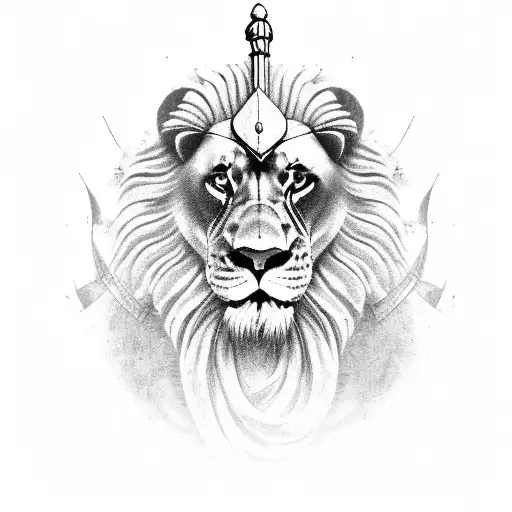 Sikh warrior armour, lion, strength, family tattoo design idea