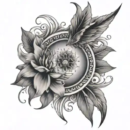 spiritual awakening tattoo design idea