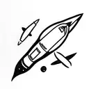 space shuttle  tattoo design idea