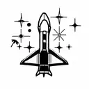 space shuttle  tattoo design idea