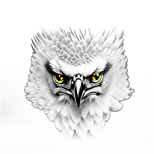 Harpy eagle tattoo design idea