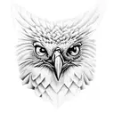 Harpy eagle tattoo design idea