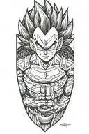 Vegeta tattoo design idea