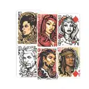 playing cards with the following individuals on the cards (one face per card)  Drake Nicki Minaj Lil Wayne tattoo design idea