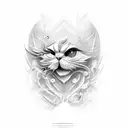 تتو اسم کارن و باریین تلفیقی tattoo design idea