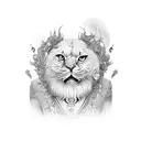 تتو اسم کارن و باریین تلفیقی tattoo design idea