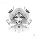 تتو اسم کارن و باریین تلفیقی tattoo design idea