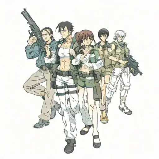 black Lagoon (Anime) death tattoo design idea