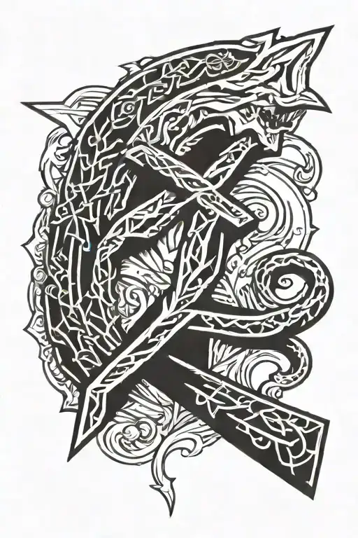 hammer and sickle tattoo design idea