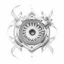 Fibonacci bearing wrench tattoo design idea