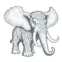 mammoth  tattoo design idea
