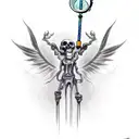 ghost with bong tattoo design idea