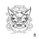 revenge karma tattoo design idea