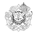 revenge karma tattoo design idea