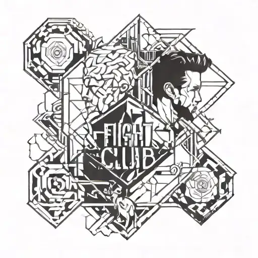 fight club tattoo design idea