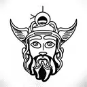 Poseidon tattoo design idea