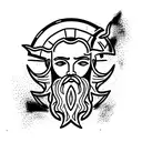 Poseidon tattoo design idea