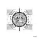 Circuit board with binary code and IT tools tattoo design idea