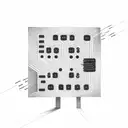 Circuit board with binary code and IT tools tattoo design idea