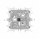 Circuit board with binary code and IT tools tattoo design idea