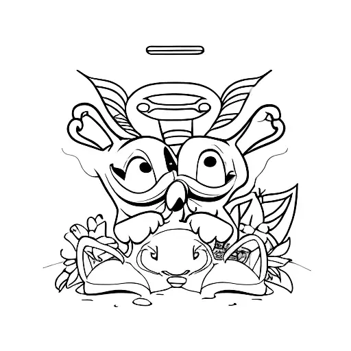 stich tattoo design idea