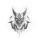 weapons tattoo design idea