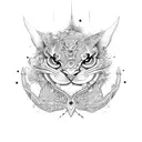 Trevo com armas tattoo design idea