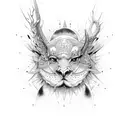 Trevo com armas tattoo design idea