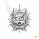 year of birth (mix 2003 and 2006) tattoo design idea