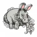 Eeyore tattoo design idea